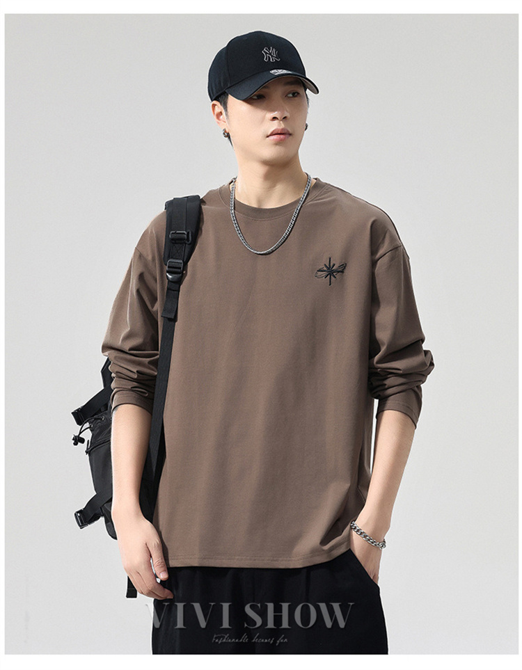 メンズ トップス 長袖 tシャツ クルーネック ロンT 秋服 秋物 春