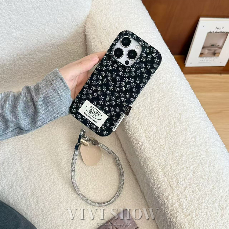 iPhoneケース 13〜17 花柄 アイフォンスマホケース レトロ 小花柄