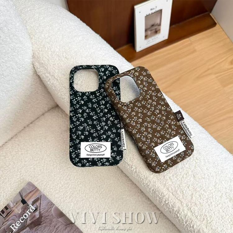iPhoneケース 13〜17 花柄 アイフォンスマホケース レトロ 小花柄