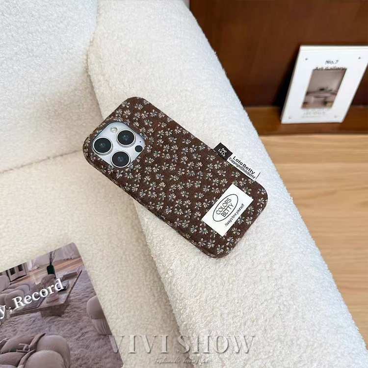iPhoneケース 13〜17 花柄 アイフォンスマホケース レトロ 小花柄