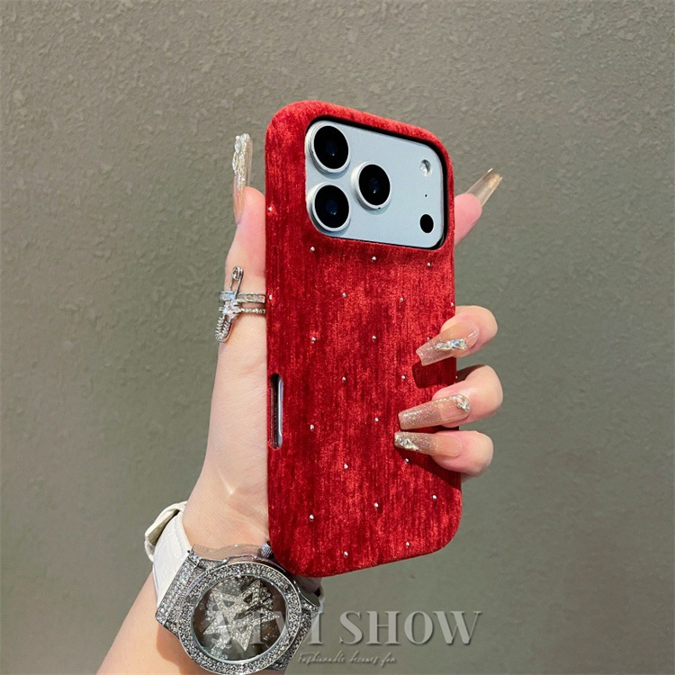 お買い得！レッドベルベット iPhoneケース 輸入 iPhone 16用 ソフトタッチシリコーンケース Red Velvet（レッド