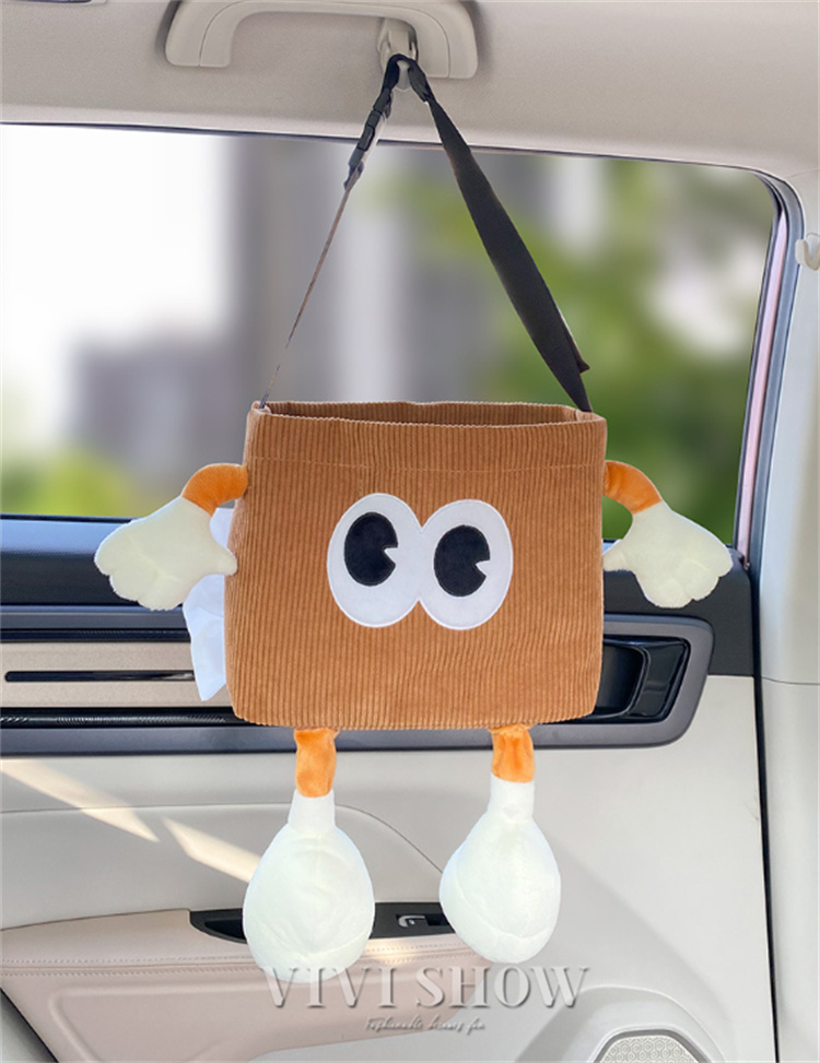 車 ゴミ箱 カー用品 車内 ティッシュケース 収納ボックス 2WAY シート
