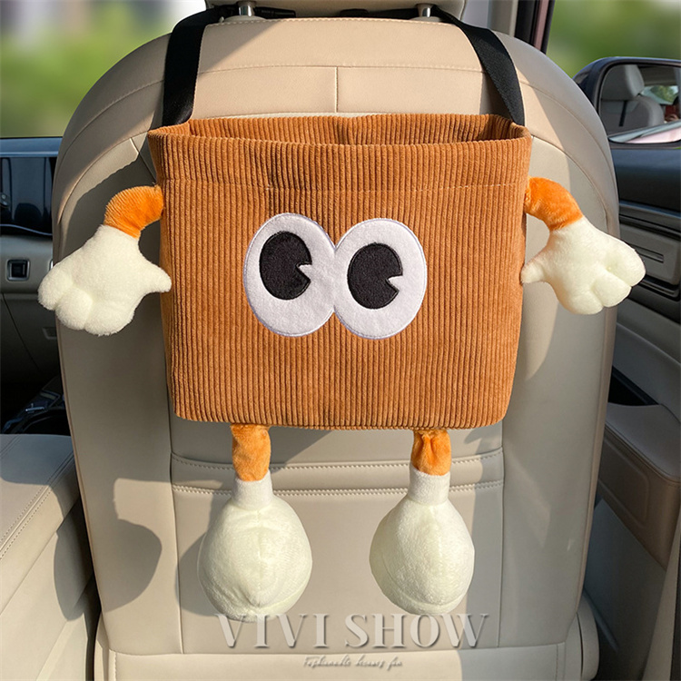 車 ゴミ箱 カー用品 車内 ティッシュケース 収納ボックス 2WAY シート
