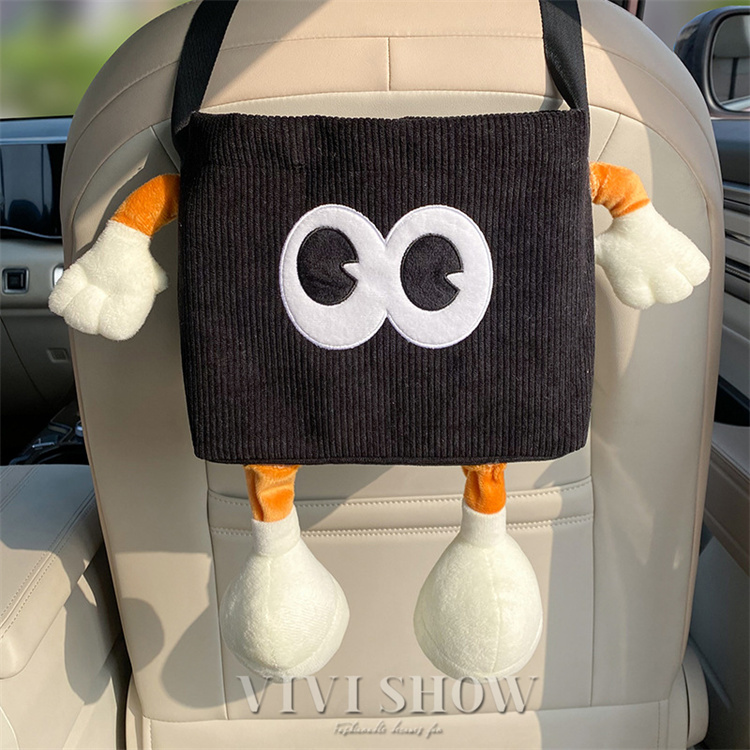 車 ゴミ箱 カー用品 車内 ティッシュケース 収納ボックス 2WAY シート