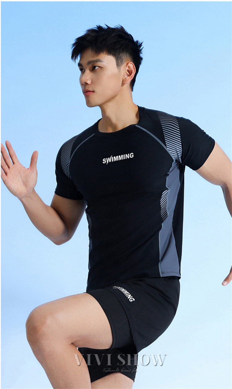 上下セット 水着 メンズ ラッシュガード フィットネス水着 セパレート