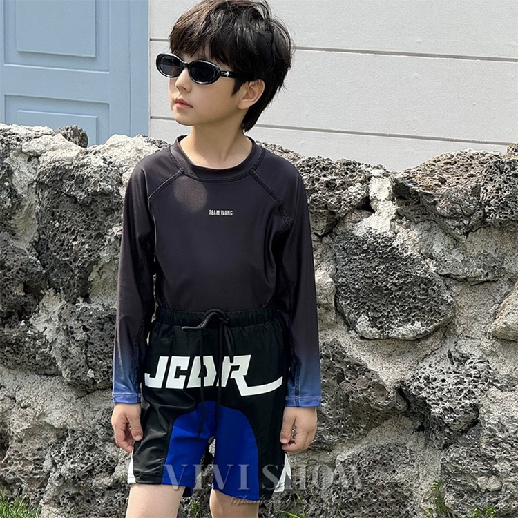 ラッシュガード キッズ 男の子 長袖 上下セット子供 水着 UVカット