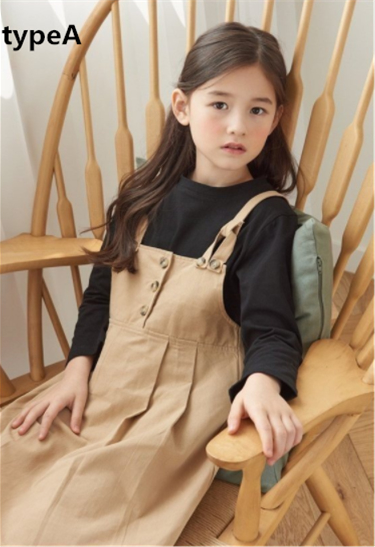 子供服 ワンピース キッズ 長袖 子供ドレス dress 女の子 秋着 2点