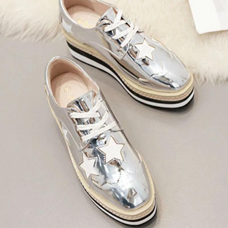 STELLA McCARTNEY【美品】レオパード柄 ウェッジソール シューズ