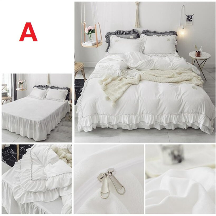 高級感デザイン 上品 男女兼用 4点セット セミダブル ふとんカバー