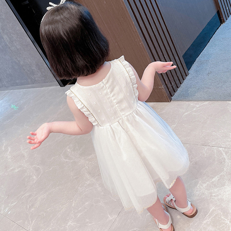 【babydior】ベビー ワンピース 12m シャーリングドビーティアードワンピース(90~130cm)(90cm パープル