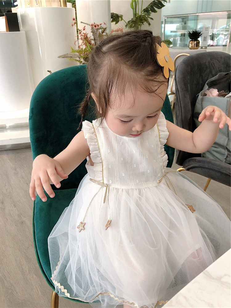 【babydior】ベビー ワンピース 12m シャーリングドビーティアードワンピース(90~130cm)(90cm パープル