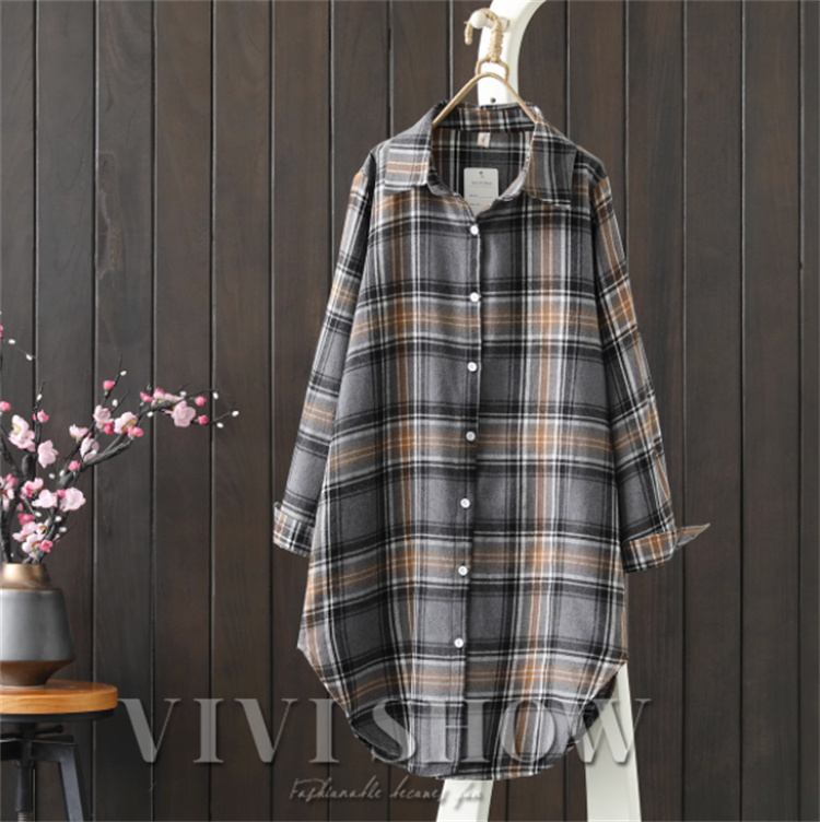 RRL シャツワンピース　チュニック　ドット柄　2 ワンピース シャツワンピース ドット柄 長袖 チュニック丈