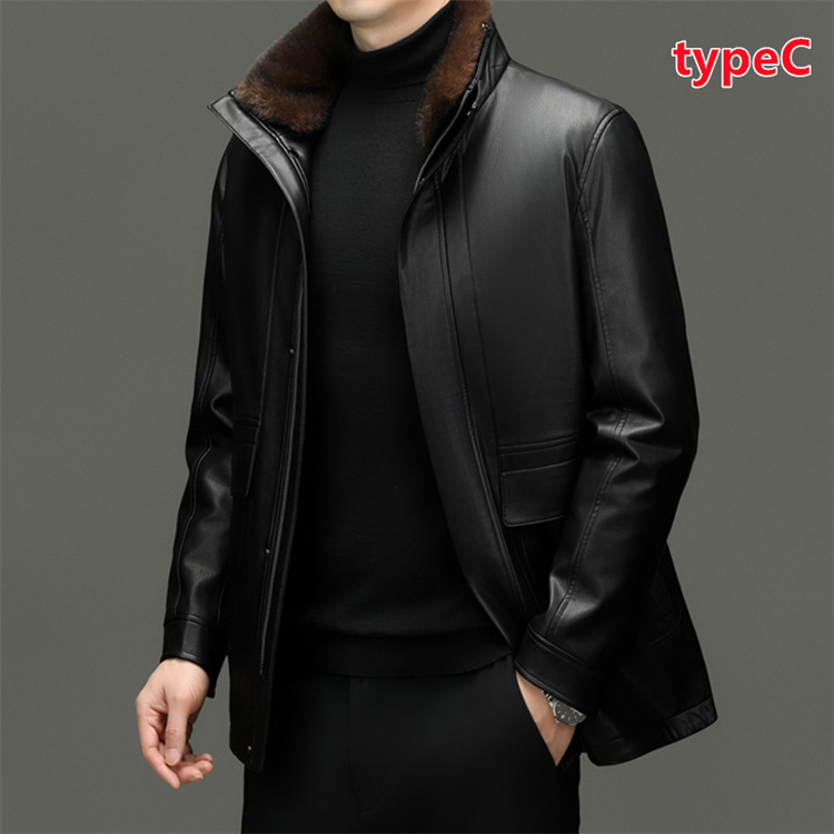 新品SALE ラム革 シープスキン コート メンズ 男性 通勤 ビジネス