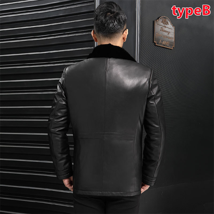 新品SALE ラム革 シープスキン コート メンズ 男性 通勤 ビジネス