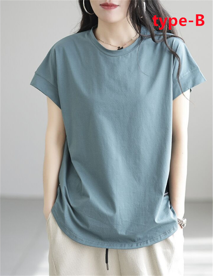 オーバーサイズ ロングTシャツ レディース 半袖 ゆる ドロップ