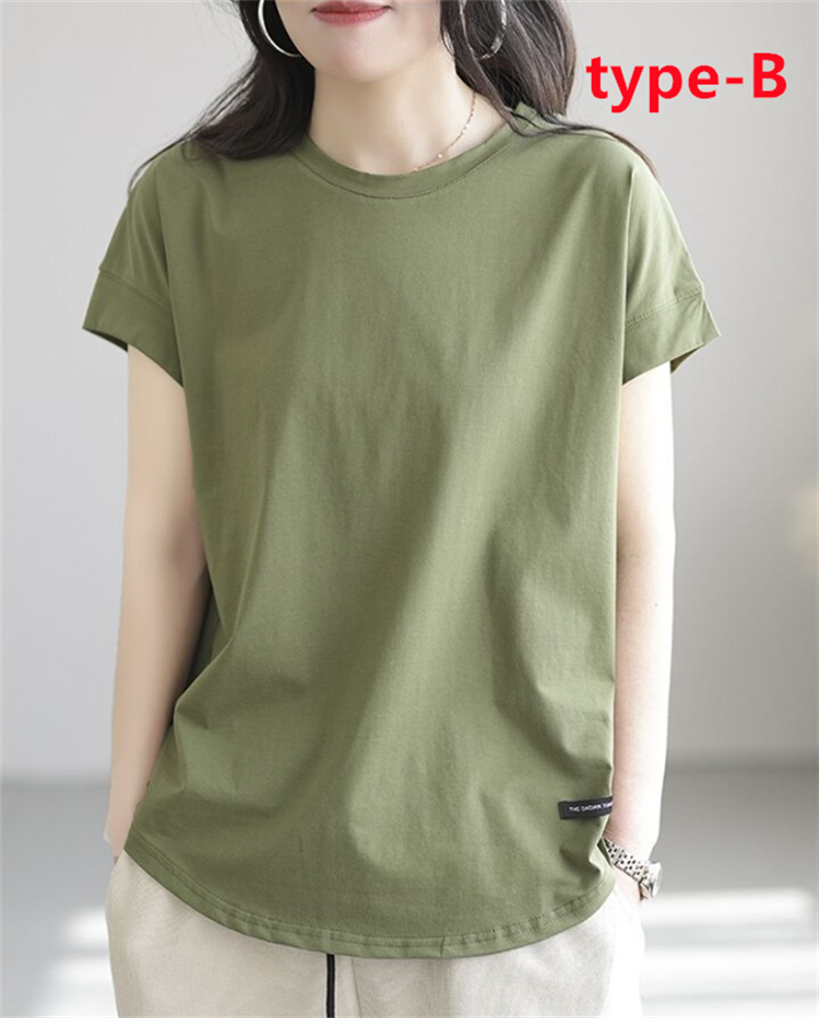 オーバーサイズ ロングTシャツ レディース 半袖 ゆる ドロップ
