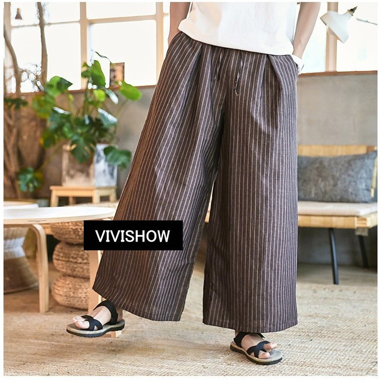 ワイドパンツ メンズ サルエルパンツ 麻パンツ リネンパンツ チノパン