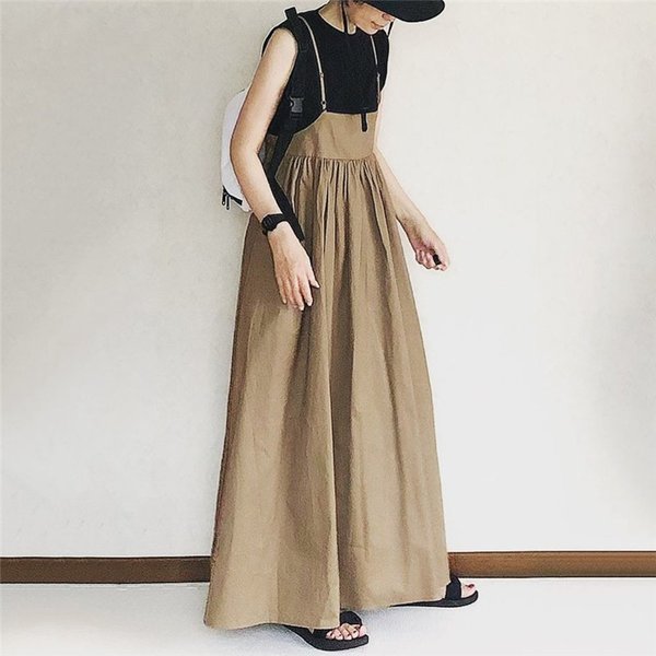 2024今期♡試着のみ　オールインワン　サロペット　ワンピース 〻 summer code 👗ˊ˗ all-in-one / ジャガードシャーリング