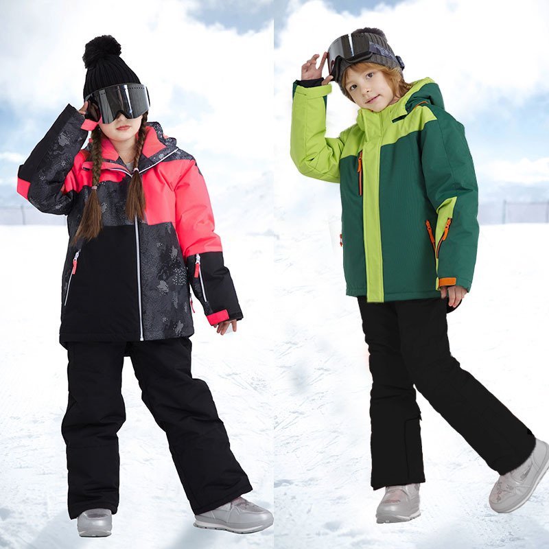 子供用スノーウェア 2点セット 男女兼用 キッズ スノーボードウェア スキーウェア 暖かい 上下セット ジャケット パンツ 防水 防風  :stz154:VIVISHOW 通販 