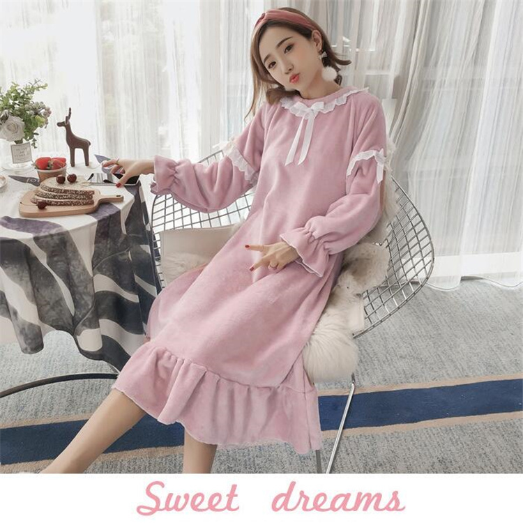 マキシ丈ルームワンピース【M-2L】ルームウェア ワンピース パジャマ