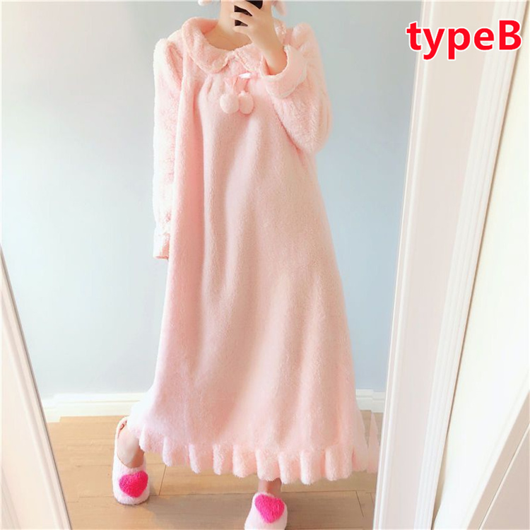 マキシ丈ルームワンピース【M-3L】ルームウェア ワンピース パジャマ