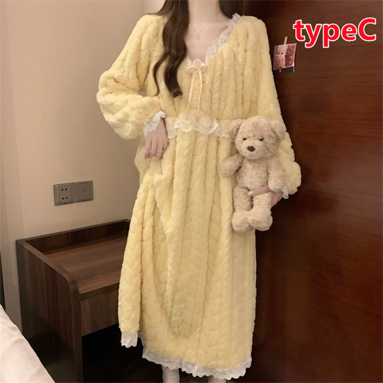 マキシ丈ルームワンピース【M-3L】ルームウェア ワンピース パジャマ