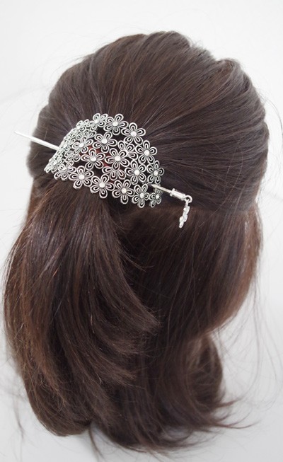 ヴィンテージ　アンティーク　星　ラインストーン　アールデコ　かんざし　ヘアアクセ ヴィンテージ アンティーク 星 ラインストーン アールデコ