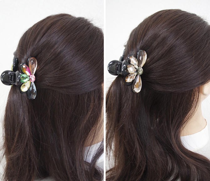 高級スワロフスキー ミニシンプル バンスクリップ☆ネイビー アセテート 楽天市場】スワロフスキー（ヘアクリップ｜ヘアアクセサリー