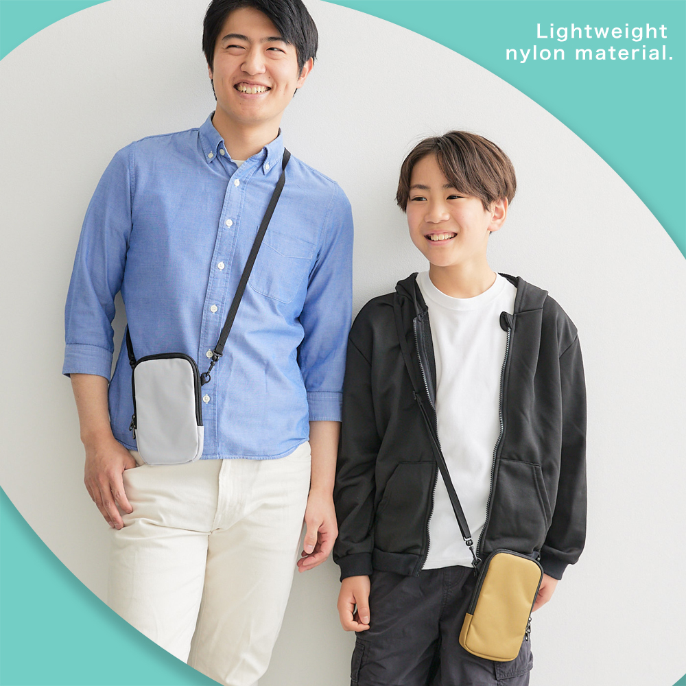 超軽量スマホショルダー、パスポートケース