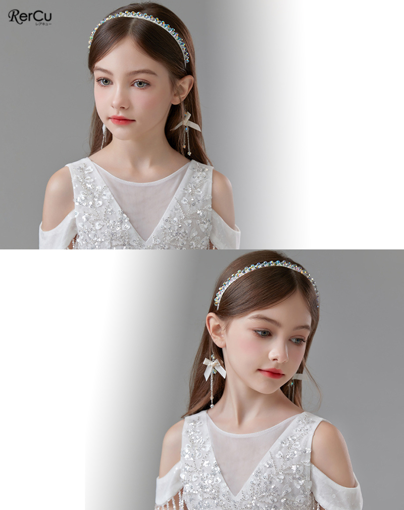 RerCu ヘアアクセサリー キッズ レディース 子供 ピアノ発表会 