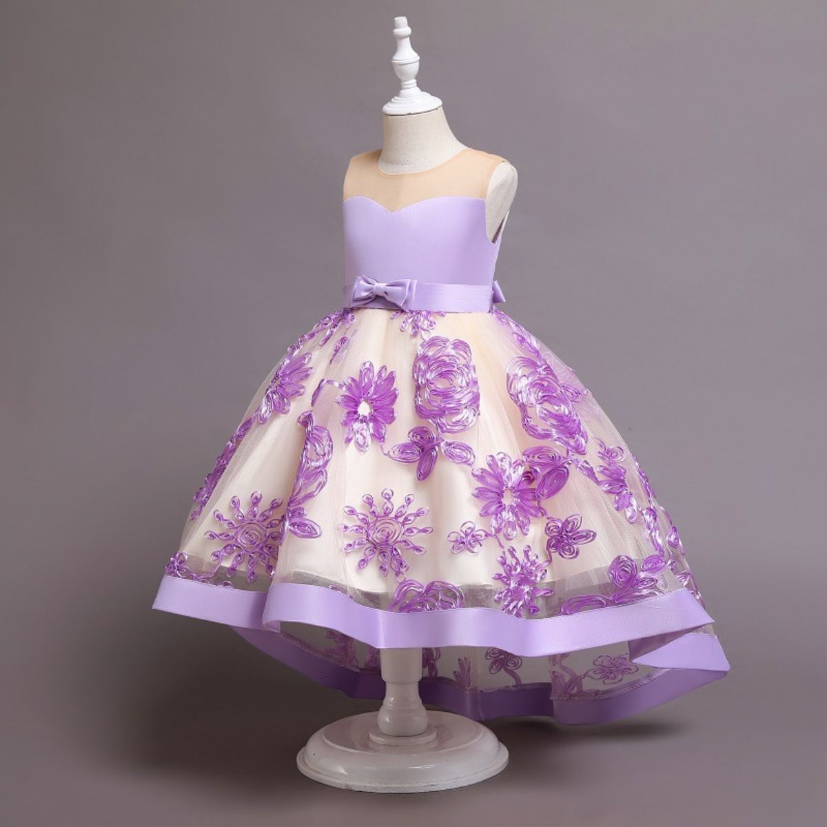 【美品】 DORESCCO ドレス 120 女の子 パーティドレス RerCu ドレス 子供 子供ドレス 発表会 結婚式 ロング パーティ