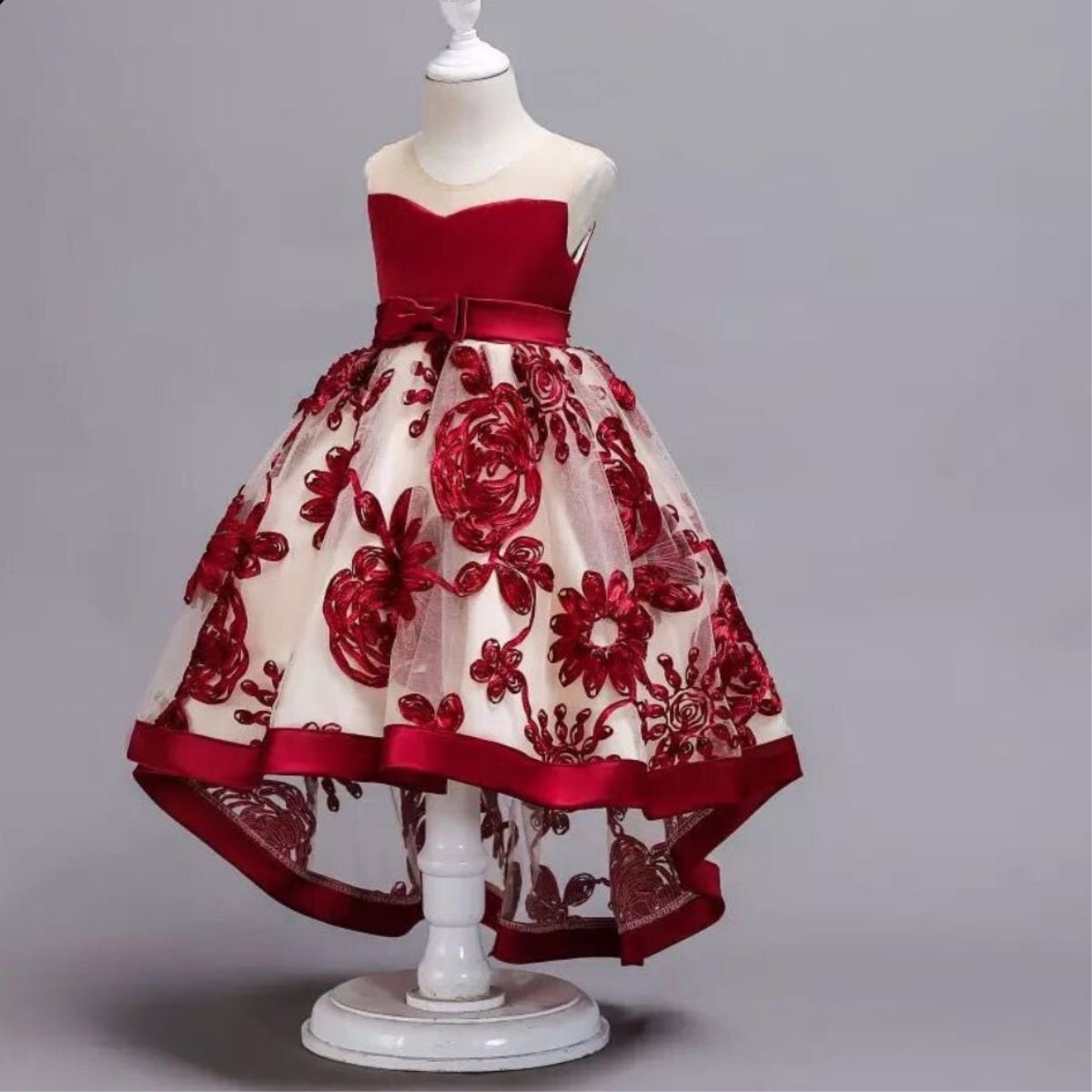 【美品】 DORESCCO ドレス 120 女の子 パーティドレス RerCu ドレス 子供 子供ドレス 発表会 結婚式 ロング パーティ