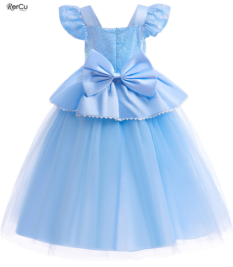 RerCu プリンセス ドレス ラプンツェル コスプレ 衣装 子供 ワンピース  