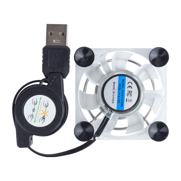スマホ 冷却ファン USB給電 静音 磁石 吸盤 巻取り式 USB