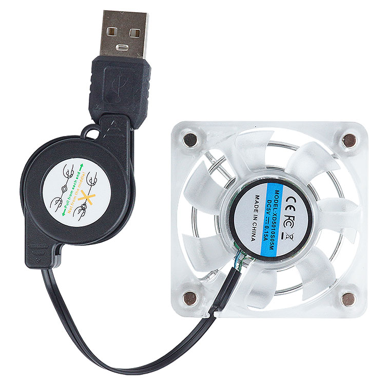 スマホ 冷却ファン USB給電 静音 磁石 吸盤 巻取り式 USB