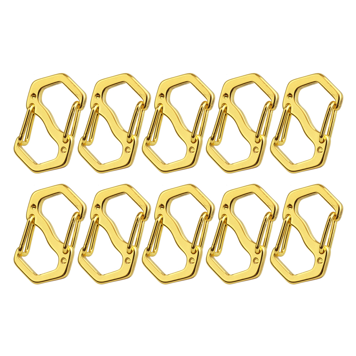 小型 カラビナ S字型 11mm 16mm 18mm 22mm 4サイズ 10個セット フック