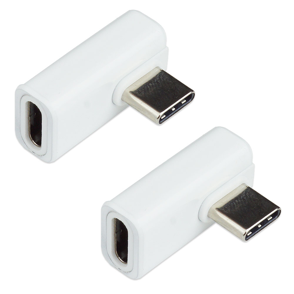 Type-C 変換 アダプタ 2個セット 角度変換 L型 L字型 ストレート USB4