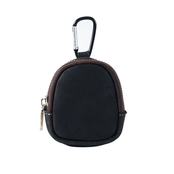 カラビナ付き ミニポーチ 本革 牛革 ポーチ おしゃれ 高級感 軽量