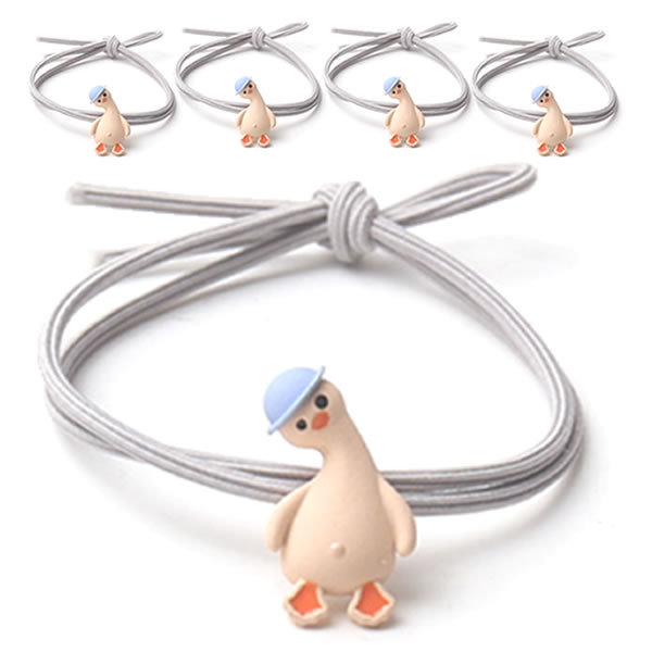 ヘアゴム 5個セット 鳥 かわいい モチーフ付き おしゃれ ヘア