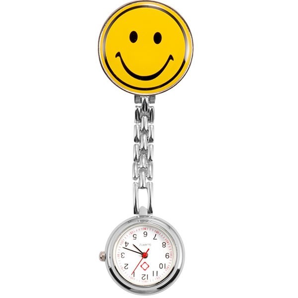 ジャクソンマティス 掛け時計　スマイル　ニコちゃん ナースウォッチ 時計 ニコちゃんマーク クリップ 蓄光式 かわいい