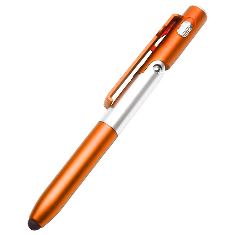 4in1 多機能ペン ボールペン タッチペン LEDライト スマホスタンド