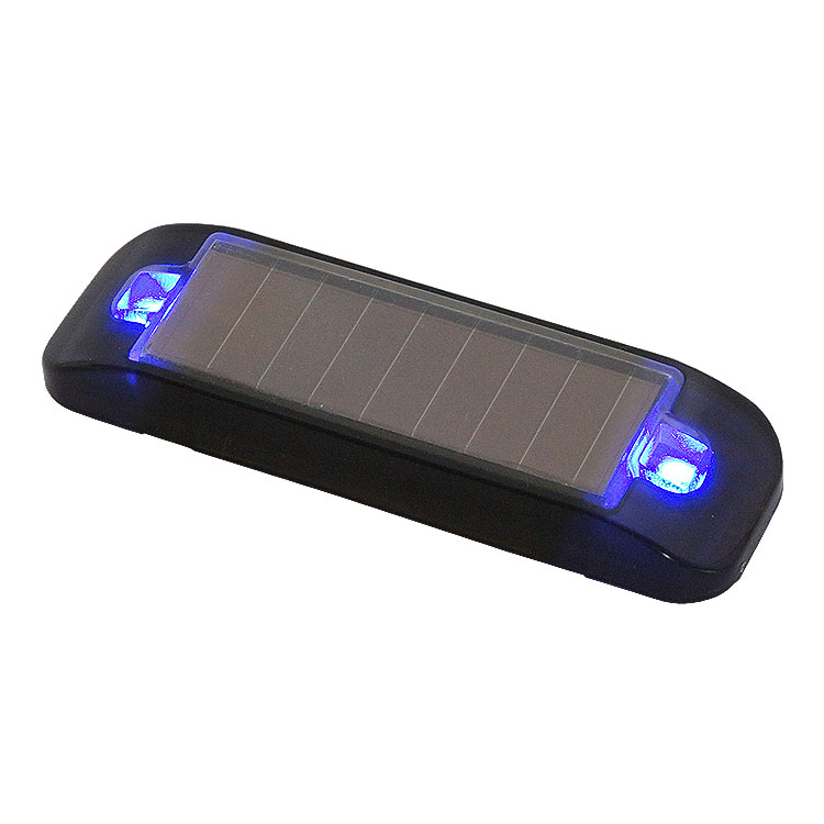 ミニ ソーラー 警告灯 LED 2灯 ランプ ソーラー充電 バッテリー