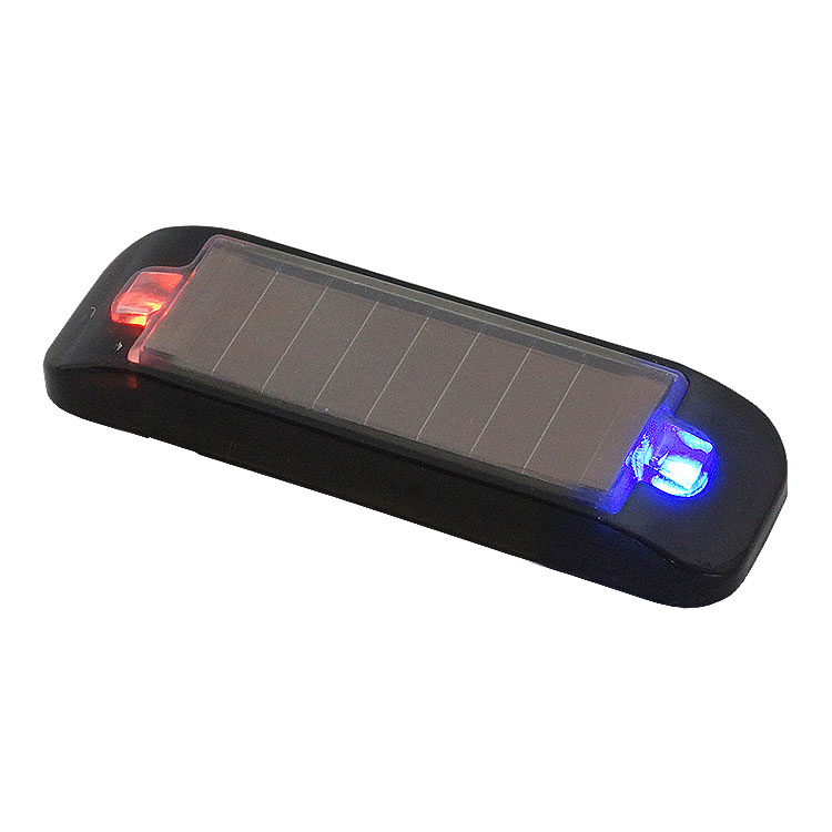 ミニ ソーラー 警告灯 LED 2灯 ランプ ソーラー充電 バッテリー内蔵