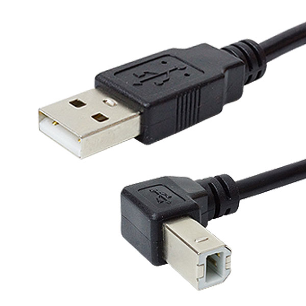 USB 2.0 Type-B ケーブル 1.5m L字型 ABタイプ プリンター USB 2.0 Type-B ケーブル 1.5m L字型 ABタイプ プリンター
