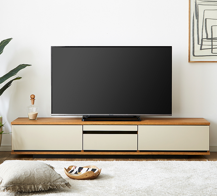③幅180 ローボード テレビボード 65インチ 木製 北欧 リビング ホワイト テレビ台 ローボード テレビボード 幅180cm 180幅 55インチ 65インチ