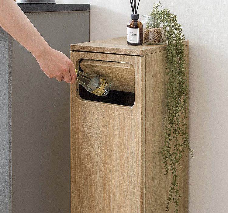 ごみ箱 ゴミ箱 45リットル 45l おしゃれ 分別 スリム ダストボックス スタンド スイング式 フラップ式 木製 木目調 石目柄 大理石柄 省スペース コンパクト 薄型 |  | 09