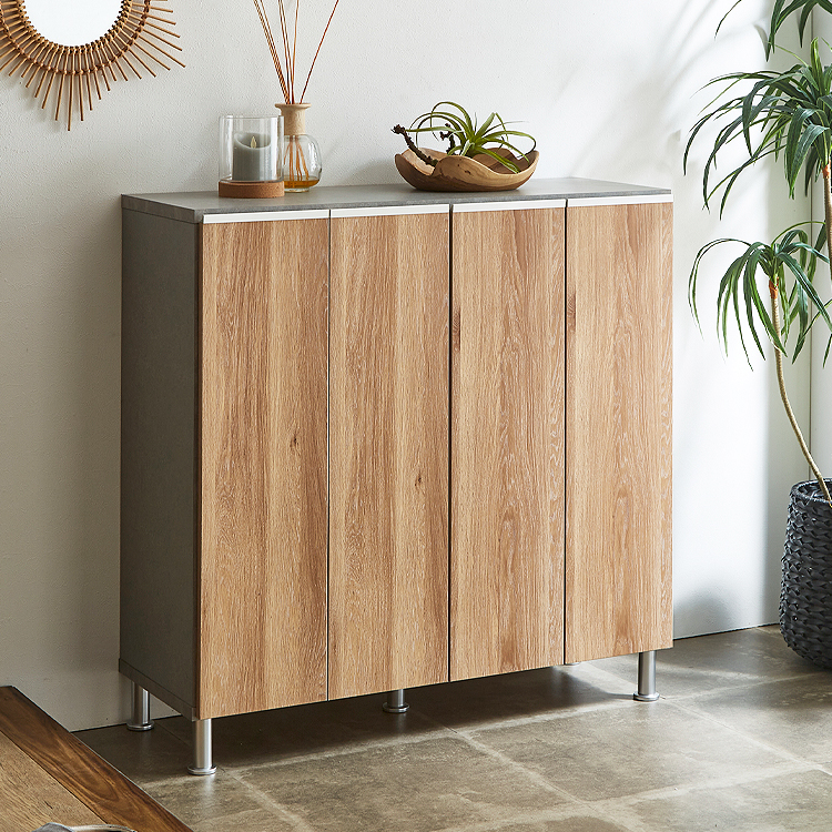 靴箱 下駄箱 シューズボックス スリム 薄型 完成品 大容量 消臭 幅