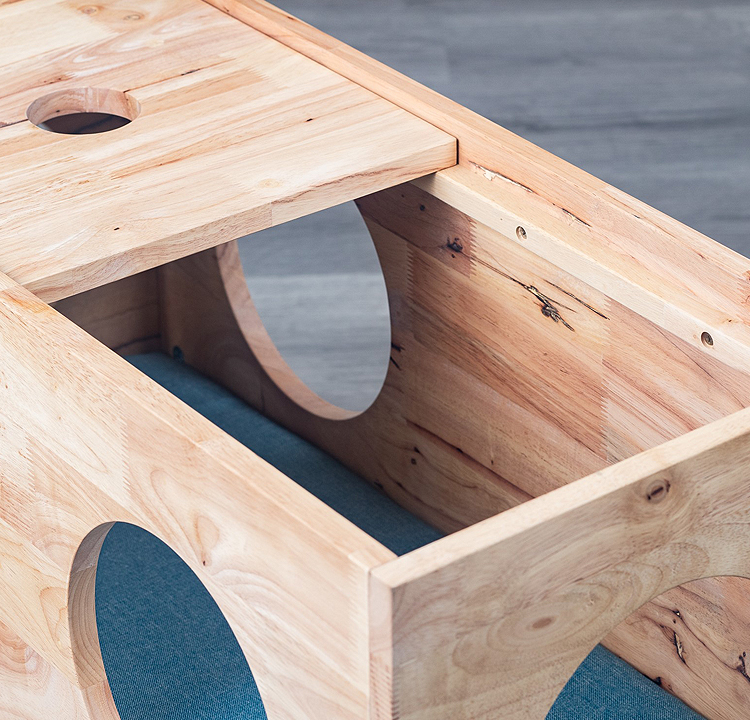 キャットハウス 猫ハウス 猫用 人も座れる 頑丈設計 木製 天然木