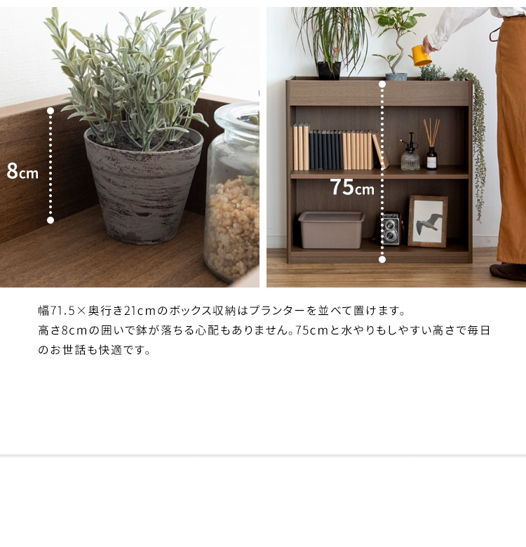プランターシェルフ シェルフ 収納 ラック ブックシェルフ 本棚 