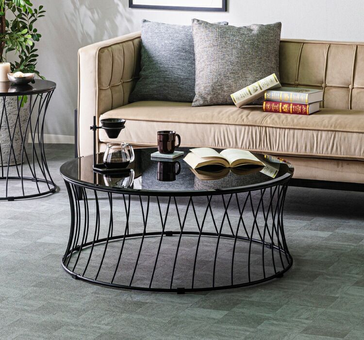 センターテーブル リビングテーブル ローテーブル 丸テーブル 丸